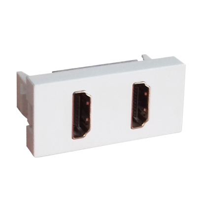 TYPE A Female - Female Top 
Input - Output  22.5x45mm - Faceplate